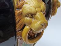 Very large Minton majolica jardiniere, 1881, with lion's head strapwork handles (2 of 12) Very large Minton majolica jardiniere, 1881, with lion's head strapwork handles (2 of 12)