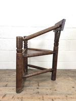 Antique Carved Oak Corner Chair (9 of 10) Antique Carved Oak Corner Chair (9 of 10)