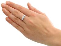 2ct Diamond & Platinum Three Stone Ring - Vintage c.1940 (7 of 9) 2ct Diamond & Platinum Three Stone Ring - Vintage c.1940 (7 of 9)