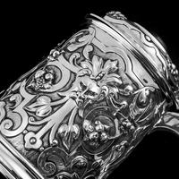 Antique Solid Sterling Silver Large Tankard with Royal Marines Officer Interest - Goldsmiths & Silversmiths Co 1900 (6 of 28) Antique Solid Sterling Silver Large Tankard with Royal Marines Officer Interest - Goldsmiths & Silversmiths Co 1900 (6 of 28)