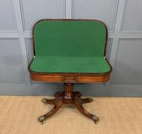 Regency Inlaid Rosewood Card Table (17 of 20) Regency Inlaid Rosewood Card Table (17 of 20)