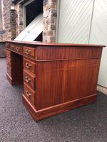 Antique Mahogany Pedestal Writing Desk (3 of 11) Antique Mahogany Pedestal Writing Desk (3 of 11)