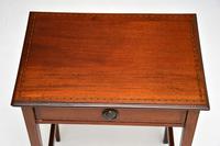Antique Edwardian Inlaid Mahogany Side Table (9 of 9) Antique Edwardian Inlaid Mahogany Side Table (9 of 9)