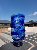 Rare Italian Murano Contemporary Glass Vase Signed by Famed Master Imperio Rossi