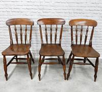 Set of 6 Antique Spindleback Kitchen / Dining Chairs (5 of 8) Set of 6 Antique Spindleback Kitchen / Dining Chairs (5 of 8)