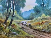 Near Darley Dale 19thc Derbyshire Sheppard Sheep Landscape Watercolour Painting (8 of 13) Near Darley Dale 19thc Derbyshire Sheppard Sheep Landscape Watercolour Painting (8 of 13)