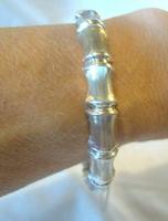 Vintage Silver Bamboo Bangle 1978 Ornate Bracelet 7" Length 13.7 Grams (12 of 12) Vintage Silver Bamboo Bangle 1978 Ornate Bracelet 7" Length 13.7 Grams (12 of 12)