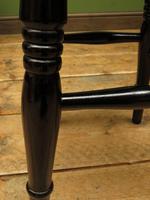 Set of Three Vintage Ebonized Stools (4 of 12) Set of Three Vintage Ebonized Stools (4 of 12)