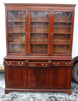 1960s 3 Door Mahogany Bookcase with Glazed Top (2 of 5) 1960s 3 Door Mahogany Bookcase with Glazed Top (2 of 5)