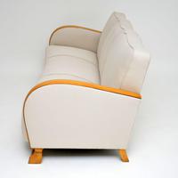 Swedish Art Deco Satin Birch Sofa (4 of 7) Swedish Art Deco Satin Birch Sofa (4 of 7)