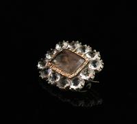 Georgian Mourning Brooch, 9ct Gold, Hairwork and Paste (9 of 12) Georgian Mourning Brooch, 9ct Gold, Hairwork and Paste (9 of 12)