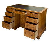 Quilted Birch Kneehole Desk (2 of 8) Quilted Birch Kneehole Desk (2 of 8)