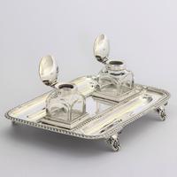 Quality Silver Inkstand with Twin Inkbottles by Elkington & Co. 1898 (8 of 12) Quality Silver Inkstand with Twin Inkbottles by Elkington & Co. 1898 (8 of 12)