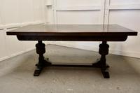 Large Dark Oak Refectory Extending Table (8 of 12) Large Dark Oak Refectory Extending Table (8 of 12)
