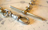 Antique Pocket Watch Chain 1890s Victorian Large Silver Nickel Fancy Link Albert (9 of 12) Antique Pocket Watch Chain 1890s Victorian Large Silver Nickel Fancy Link Albert (9 of 12)