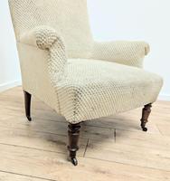 Early 20th Century Victorian Library Chair on Casters  - Delivery Available