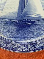 1901 Wedgwood Etruria Queensware "The Intrepid" Boat Plate (10 of 10) 1901 Wedgwood Etruria Queensware "The Intrepid" Boat Plate (10 of 10)
