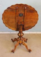 Antique Burr Walnut Shaped Occasional Table (4 of 9) Antique Burr Walnut Shaped Occasional Table (4 of 9)