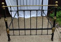 1900's Quality Brass and Iron Black Bed Frame - Check sizes. No Base (4 of 4) 1900's Quality Brass and Iron Black Bed Frame - Check sizes. No Base (4 of 4)