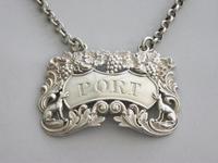 George IV Antique Silver "Singing Foxes" Wine Label 'port' by Charles Rawlings, London, 1827 (4 of 9) George IV Antique Silver "Singing Foxes" Wine Label 'port' by Charles Rawlings, London, 1827 (4 of 9)
