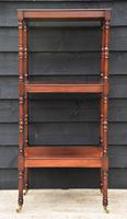 Fine Quality 19th Century Georgian Mahogany Three Tier Whatnot / Display Stand / Shelves. (9 of 11) Fine Quality 19th Century Georgian Mahogany Three Tier Whatnot / Display Stand / Shelves. (9 of 11)