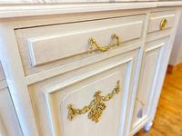 French Oak Sideboard / Buffet / Cupboard Topped in Statuario Marble (9 of 10) French Oak Sideboard / Buffet / Cupboard Topped in Statuario Marble (9 of 10)