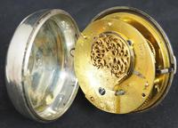 Great Antique Silver Pair Case Pocket Watch Fusee Verge Escapement Key Wind Enamel Dial Johnson London (2 of 10) Great Antique Silver Pair Case Pocket Watch Fusee Verge Escapement Key Wind Enamel Dial Johnson London (2 of 10)