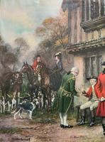 ''Before The Hunt'' Wonderful Large Vintage 18th Century Style Print on Board Picture (5 of 12) ''Before The Hunt'' Wonderful Large Vintage 18th Century Style Print on Board Picture (5 of 12)