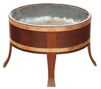 Antique c.1800 Georgian Mahogany & Brass Wine Cooler, Planter or Log Basket – Quality Period Piece