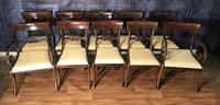 Mahogany Dining Table & Set of 10 Regency Style Chairs (12 of 19) Mahogany Dining Table & Set of 10 Regency Style Chairs (12 of 19)