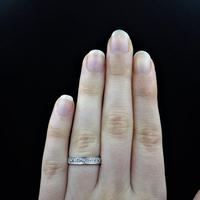 Vintage Diamond 18ct White Gold Half Eternity Band Ring (3 of 10) Vintage Diamond 18ct White Gold Half Eternity Band Ring (3 of 10)