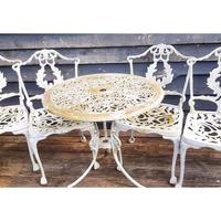Aluminium Vintage White Painted Five Piece Patio Set (2 of 12) Aluminium Vintage White Painted Five Piece Patio Set (2 of 12)