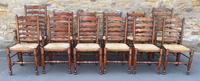 Set of 12 Oak Ladder Back Dining Chairs - Royal Oak Furniture (2 of 15) Set of 12 Oak Ladder Back Dining Chairs - Royal Oak Furniture (2 of 15)