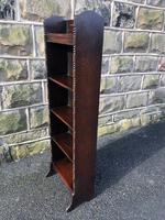 Antique Slim Oak Open Bookcase (5 of 7) Antique Slim Oak Open Bookcase (5 of 7)