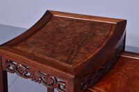 Nest of 3 Chinese Qing Dynasty Rosewood & Burr Wood Tables (10 of 11) Nest of 3 Chinese Qing Dynasty Rosewood & Burr Wood Tables (10 of 11)