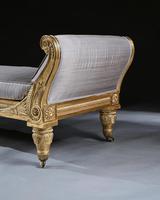 Rare Regency Giltwood & Silk Upholstered Daybed after Morel & Hughes (8 of 13) Rare Regency Giltwood & Silk Upholstered Daybed after Morel & Hughes (8 of 13)