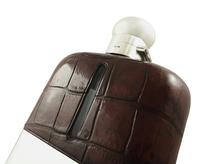 Huge Antique Victorian Silver Plated & Crocodile Leather 8" Hip Flask c.1890 (6 of 12) Huge Antique Victorian Silver Plated & Crocodile Leather 8" Hip Flask c.1890 (6 of 12)