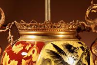 Pair of Spectacular & Beautiful Ceramic Hand Painted Paraffin Lamps (5 of 12) Pair of Spectacular & Beautiful Ceramic Hand Painted Paraffin Lamps (5 of 12)