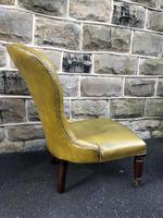 Antique Leather & Mahogany Nursing Chair (6 of 7) Antique Leather & Mahogany Nursing Chair (6 of 7)