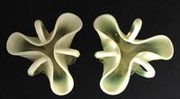 Pair of Victorian Vaseline Glass Posy Vases (3 of 4) Pair of Victorian Vaseline Glass Posy Vases (3 of 4)