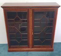 Pair of Edwardian Inlaid Mahogany Floor Bookcases (4 of 4) Pair of Edwardian Inlaid Mahogany Floor Bookcases (4 of 4)