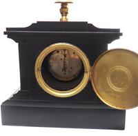 Amazing French Slate Mantel Clock Timepiece Mantle Clock with Machilite Inlay (11 of 11) Amazing French Slate Mantel Clock Timepiece Mantle Clock with Machilite Inlay (11 of 11)