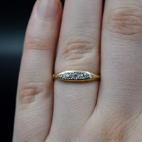 Antique Old Cut Diamond Five Stone 18ct Gold Scroll Ring (7 of 10) Antique Old Cut Diamond Five Stone 18ct Gold Scroll Ring (7 of 10)