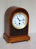 Edwardian Oak Arch Top Mantel Clock (3 of 12) Edwardian Oak Arch Top Mantel Clock (3 of 12)