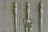 Quality Victorian Brass Fire Irons Companion Set Tongs Poker Shovel (3 of 9) Quality Victorian Brass Fire Irons Companion Set Tongs Poker Shovel (3 of 9)