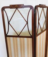 Edwardian Inlaid Mahogany Screen (9 of 13) Edwardian Inlaid Mahogany Screen (9 of 13)