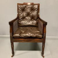Regency Library Armchair With Leather Cushions (2 of 8) Regency Library Armchair With Leather Cushions (2 of 8)