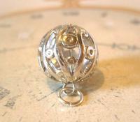 Victorian Revival Pocket Watch Chain Fob 1970s Vintage Puffy Chrome Ball Fob (2 of 6) Victorian Revival Pocket Watch Chain Fob 1970s Vintage Puffy Chrome Ball Fob (2 of 6)