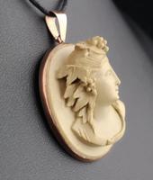 Antique Lava Cameo Pendant, 9ct Rose Gold (6 of 14) Antique Lava Cameo Pendant, 9ct Rose Gold (6 of 14)