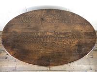 Unusual Antique Oak Oval Top Table (7 of 12) Unusual Antique Oak Oval Top Table (7 of 12)